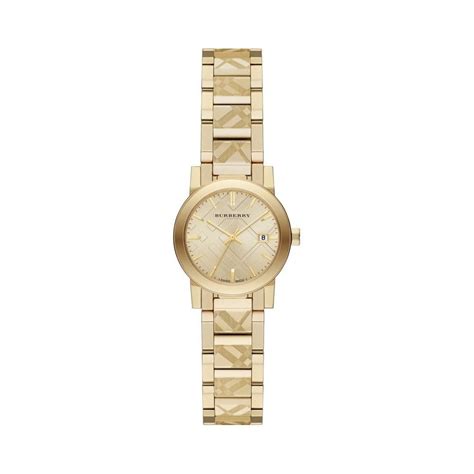 bu9234 burberry watch|Burberry Ladies The City Engraved Check Gold Watch BU9234.